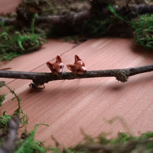 Load image into Gallery viewer, Porcelain Fox Stud Earrings