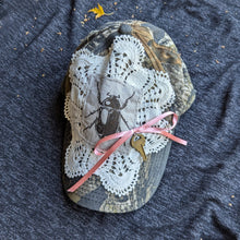 Load image into Gallery viewer, Upcycled Beetle and Key Camo Baseball Hat