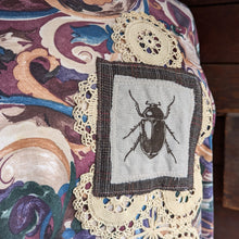 Load image into Gallery viewer, Upcycled Plus Size "Beetle in a Net" Asymmetrical Turtleneck