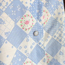 Load image into Gallery viewer, Vintage Blue Snap-Up Top