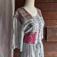 Load image into Gallery viewer, Grey Boho Rayon Maxi Dress
