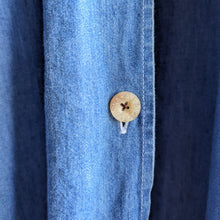 Load image into Gallery viewer, 90s Vintage Maxi Denim Shirt Dress