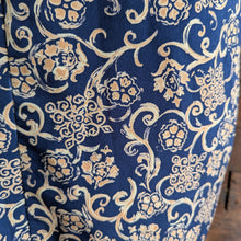 Load image into Gallery viewer, 90s Vintage Ornate Navy Wrap Skirt