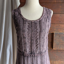 Load image into Gallery viewer, Y2K Vintage Overdyed Purple Sleeveless Mini Dress