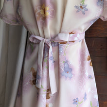 Load image into Gallery viewer, 90s Vintage Lilac Floral Mini Dress