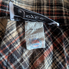 Load image into Gallery viewer, 70s Vintage A-line Brown & Black Plaid Pleated Wool Midi Skirt