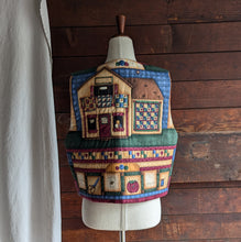 Load image into Gallery viewer, 90s Vintage Homemade Quilting Themed Vest
