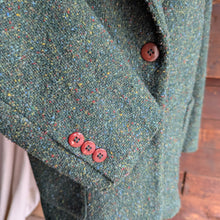 Load image into Gallery viewer, 80s Vintage Green Wool Tweed Blazer