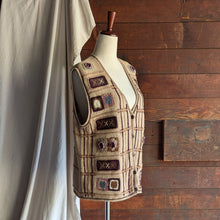 Load image into Gallery viewer, 90s Vintage Cotton Embroidered Sweater Vest