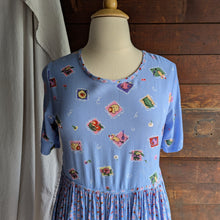 Load image into Gallery viewer, 90s Vintage Fruit Parfait Print Pullover Dress