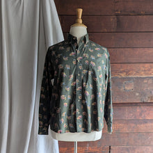 Load image into Gallery viewer, 90s Vintage Olive Fly Fishing Shirt