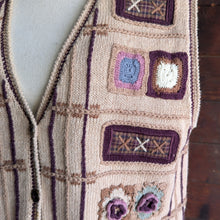 Load image into Gallery viewer, 90s Vintage Cotton Embroidered Sweater Vest