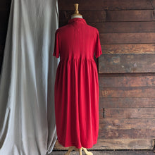Load image into Gallery viewer, 90s Vintage Plus Size Red Jersey Knit Dress