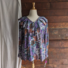 Load image into Gallery viewer, 90s Vintage Plus Size Ruffled Jersey Knit Blouse