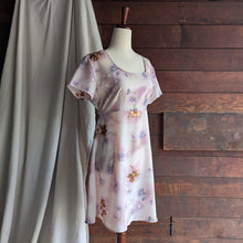 Load image into Gallery viewer, 90s Vintage Lilac Floral Mini Dress