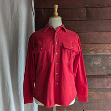 Load image into Gallery viewer, 80s/90s Vintage Mens Red Chamois Flannel