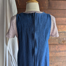 Load image into Gallery viewer, 90s Vintage Plus Size Embroidered Denim Midi Dress