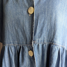 Load image into Gallery viewer, 90s Vintage Maxi Denim Shirt Dress