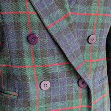 Load image into Gallery viewer, 90s Vintage Wool Blend Plaid Blazer