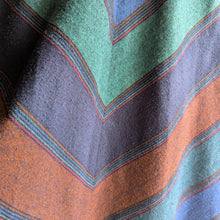 Load image into Gallery viewer, 70s/80s Vintage Teal and Blue Tweed A-Line Skirt