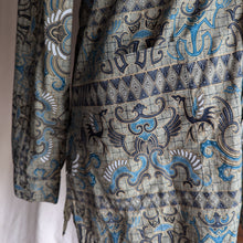 Load image into Gallery viewer, Vintage Green and Blue Long Mens Shirt