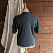 Load image into Gallery viewer, 90s Vintage Plus Size Black & Gold Embroidered Top