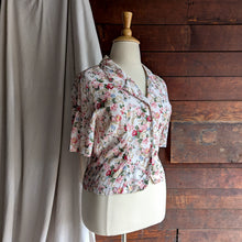 Load image into Gallery viewer, 90s Vintage Sweet Short Sleeve Floral Blouse