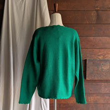 Load image into Gallery viewer, 90s Vintage Embroidered Green Cardigan