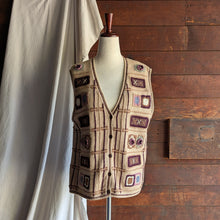 Load image into Gallery viewer, 90s Vintage Cotton Embroidered Sweater Vest