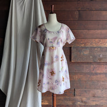 Load image into Gallery viewer, 90s Vintage Lilac Floral Mini Dress