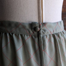 Load image into Gallery viewer, 70s/80s Vintage Sheer Green Poly Skirt