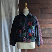 Load image into Gallery viewer, 90s Vintage Velvet Patchwork Windbreaker