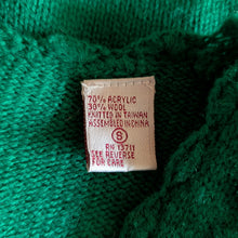 Load image into Gallery viewer, 90s Vintage Embroidered Green Cardigan