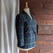 Load image into Gallery viewer, 90s Vintage Wool Blend Plaid Blazer