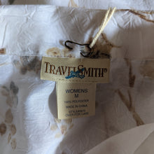 Load image into Gallery viewer, Y2K Sheer White Botanical Long Blouse