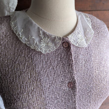 Load image into Gallery viewer, 90s Vintage Lavender Short Sleeve Knit Jacket