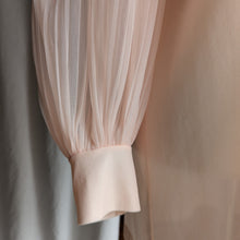 Load image into Gallery viewer, 70s Vintage Light Pink Sheer Nylon Blouse