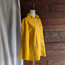 Load image into Gallery viewer, 60s Vintage Bright Yellow Canvas Jacket