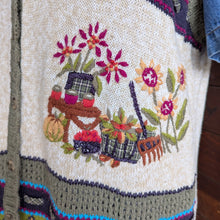 Load image into Gallery viewer, 90s Vintage Plus Size Harvest Embroidered Knit Vest