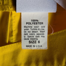 Load image into Gallery viewer, Vintage Yellow Pleated Tennis Skirt