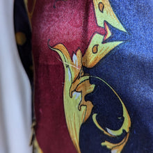 Load image into Gallery viewer, 90s Vintage Ornate Filigree Satin Windbreaker
