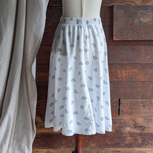 Load image into Gallery viewer, 80s Vintage White Lightweight Midi Skirt