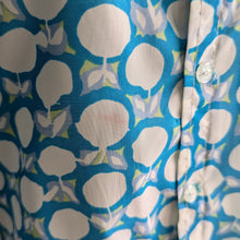 Load image into Gallery viewer, 70s Vintage Semi-Sheer Teal Shirt