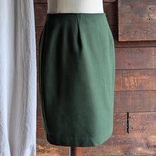 Load image into Gallery viewer, 90s Vintage Green Twill Pencil Skirt