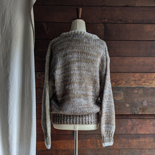 Load image into Gallery viewer, 80s Vintage Chunky Coffee-and-Cream Acrylic Sweater