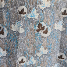 Load image into Gallery viewer, Vintage Polyester Midi Leaf Dress