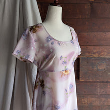 Load image into Gallery viewer, 90s Vintage Lilac Floral Mini Dress