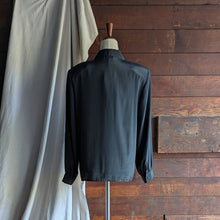 Load image into Gallery viewer, 80s Vintage Black Boxy Blouse