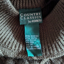 Load image into Gallery viewer, 90s Vintage Olive Green Wool Blend Sweater