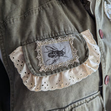 Load image into Gallery viewer, Upcycled 'Fishing Net' Lace-Trimmed Fishing Vest